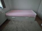 IKEA Brimnes Day Bed 80x200 with two matracess, Huis en Inrichting, Slaapkamer | Bedden, Ophalen, Wit, Tweepersoons, Zo goed als nieuw