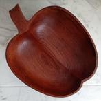 Handgemaakte Schaal. Teak. Mid-Century, Schaal, Rond, Ophalen of Verzenden, Zo goed als nieuw