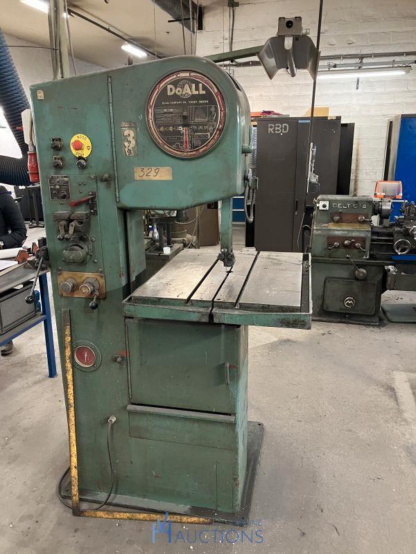 doall verticale lintzaag bandzaag metaal,plastic, Doe-het-zelf en Bouw, Gereedschap | Zaagmachines, Gebruikt, Lintzaag, Ophalen