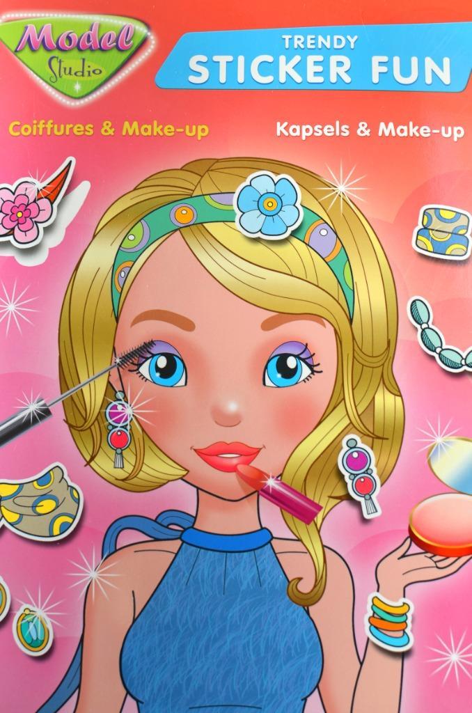 HERBRUIKBAAR STICKER BOEK /8 MEISJES OM MOOI TE MAKEN/NIEUW, Boeken, Kinderboeken | Jeugd | onder 10 jaar, Nieuw, Ophalen