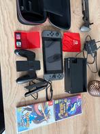 Nintendo switch met accessoires en 2 pokemon spelletjes, Games en Spelcomputers, Ophalen, Zo goed als nieuw, Switch Original, Met games