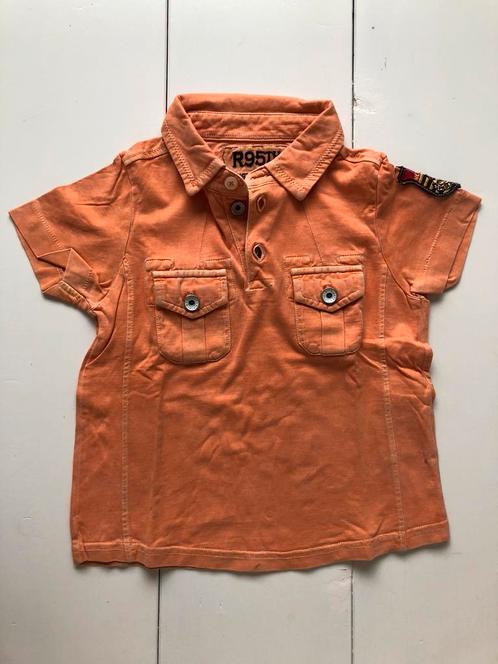 oranje polo kraagje t-shirt R95th 4 j 104 jongens, Kinderen en Baby's, Kinderkleding | Maat 104, Gebruikt, Jongen, Shirt of Longsleeve