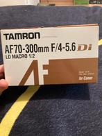 Tamron AF70-300mm, F/4-5.6, di ld macro 1:2 for canon, Comme neuf, Envoi