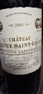 château Bellevue St Georges montagne st émillion 2001 lot 2, Collections, Vins, Neuf, Pleine, Enlèvement, Vin rouge