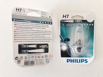 H7 Philips X-Treme Vision +100% halogeen autolamp 