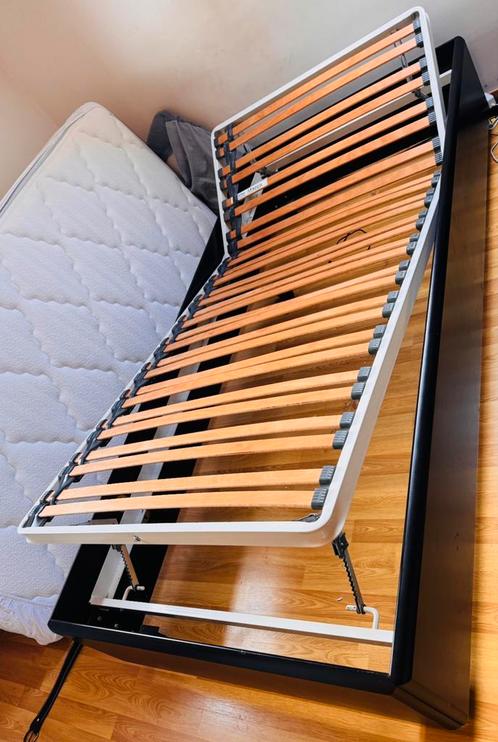 Mertens Merflex - lit 90x200 et sommier reglable en metal, Huis en Inrichting, Slaapkamer | Bedden, Gebruikt, Eenpersoons, 90 cm