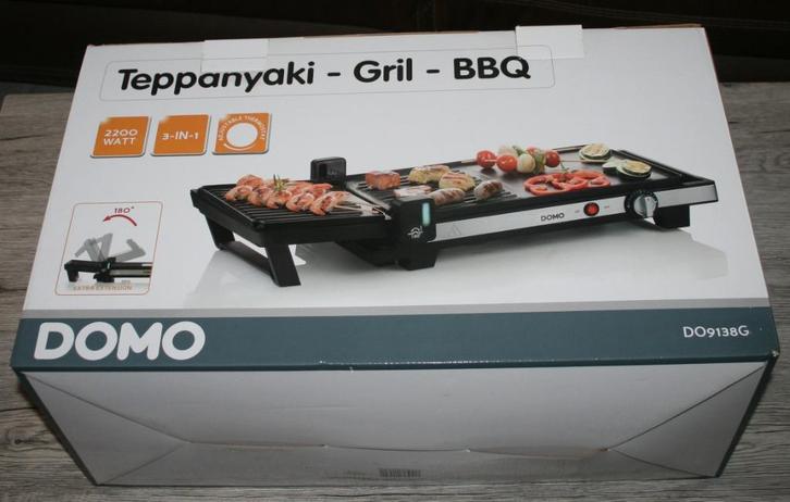 Grill, Teppanyaki et BBQ 3-en-1, Elektronische apparatuur, Grillplaten, Zo goed als nieuw, Tafelgrill, Vaatwasmachinebestendig