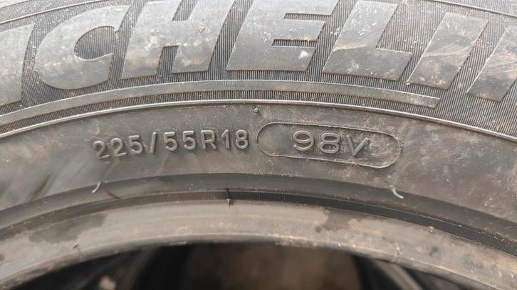 225/55r18 98v Michelin 40€ per stuk met montage 22555r18, Auto diversen, Autosport-onderdelen, Zo goed als nieuw, Ophalen of Verzenden