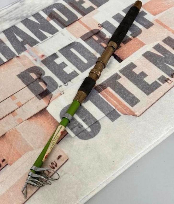 Uitschuifbare vishengel vis hengel Arca Superflex 2 meter, Watersport en Boten, Hengelsport | Algemeen, Zo goed als nieuw, Vaste hengel