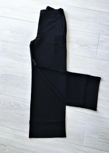 H&M - geklede broek met omslag - wijde pijpen - 40