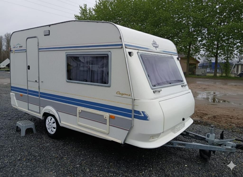 Caravan zeer mooie staat, Caravanes & Camping, Caravanes, Hobby, Particulier, Auvent, Banquette en rond