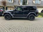 Jeep Wrangler Sahara Plug in Hybrid Soft Top, Auto's, Automaat, Zwart, Leder, Bedrijf