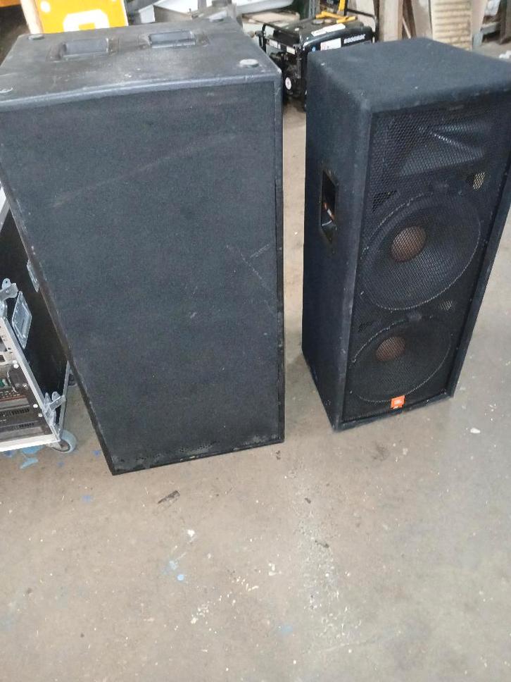 Geluidset 2x fame sub, 2xjbl jrx 125 top, Audio, Tv en Foto, Luidsprekerboxen, Gebruikt, Complete surroundset, 120 watt of meer
