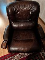 Lederen salon, Huis en Inrichting, Fauteuils, Ophalen, Zo goed als nieuw