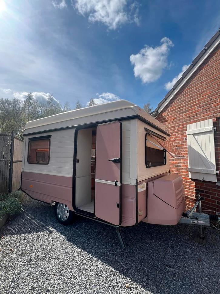 Petite Caravane -750 kg, Caravans en Kamperen, Caravans, Particulier, tot en met 3, tot 500 kg, Rapido, Ophalen