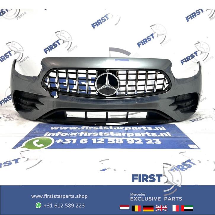 W213 W238 E43 E53 FACELIFT AMG VOORBUMPER GRIJS  E Klasse +, Auto-onderdelen, Carrosserie, Bumper, Mercedes-Benz, Voor, Gebruikt