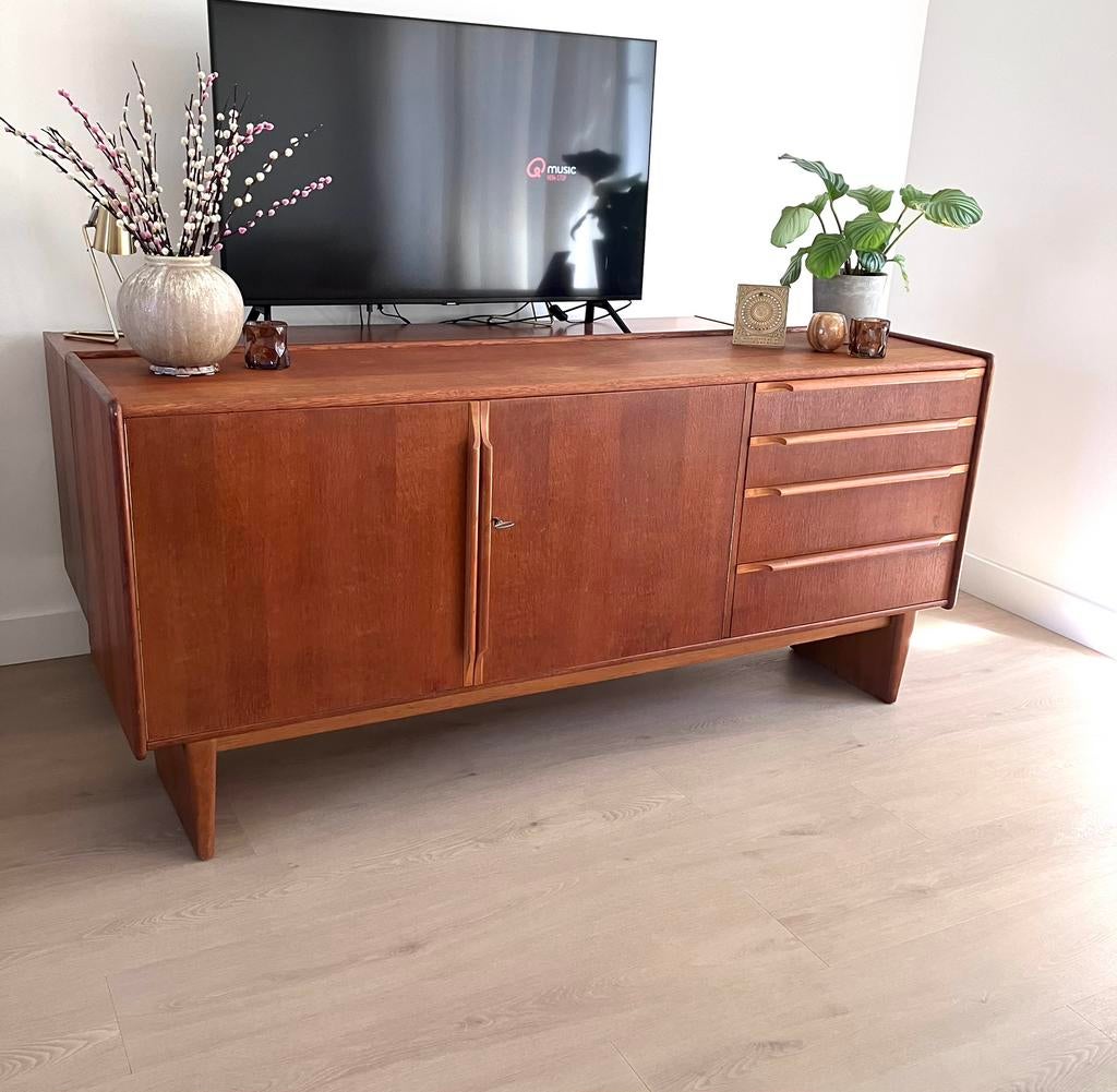 Prachtig vintage Pastoe dressoir, Ophalen, Met deur(en), 150 tot 200 cm, Eikenhout