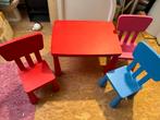 Ikea Mammut tafeltje en drie stoeltjes, Ophalen, Gebruikt