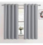 Ensemble rideaux Blackout gris 117 x 137 chambre à coucher, Neuf, Gris, Enlèvement ou Envoi, 100 à 150 cm