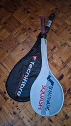 Squash racketten, Sport en Fitness, Squash, Ophalen, Gebruikt, Racket, Met hoes