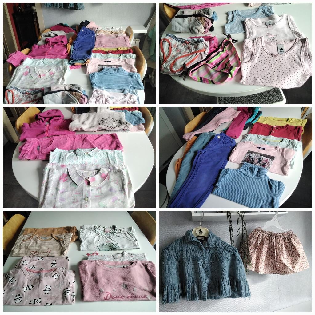Lot vêtements fillette /T. 2-3 ans/pantalon/pyjama/pull..., Enlèvement ou Envoi, Utilisé, Fille, Pantalon