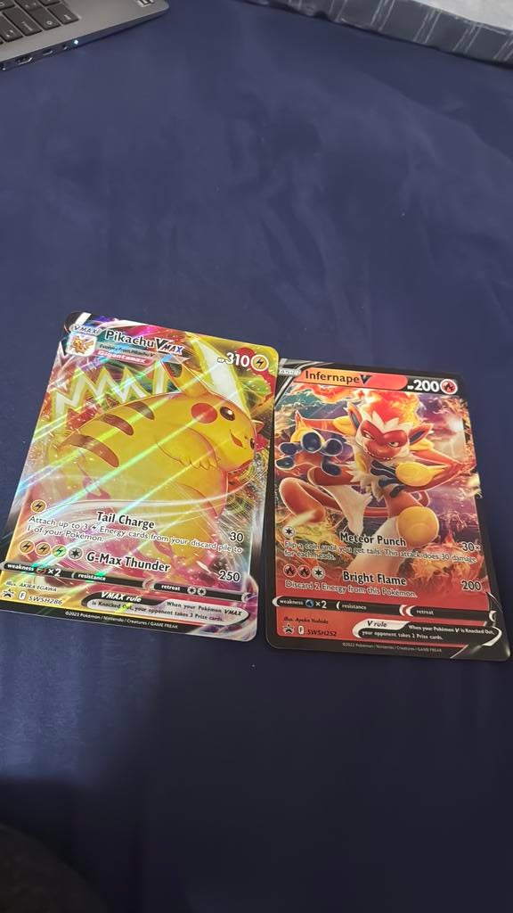 Pikachu VMax et Infernape V, Enlèvement, Neuf, Cartes en vrac