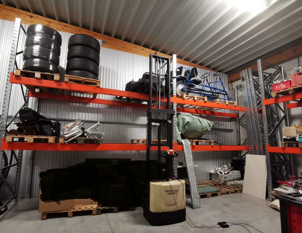 Palletstelling te koop, Ophalen