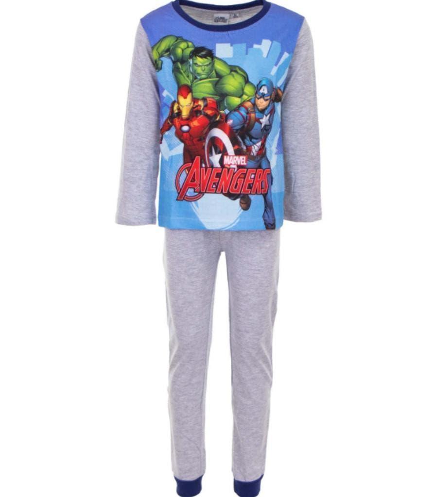 Avengers Pyjama - Grijs - Maat 98 - 104 - 110 - Katoen, Kinderen en Baby's, Kinderkleding | Maat 98, Nacht- of Onderkleding, Avengers