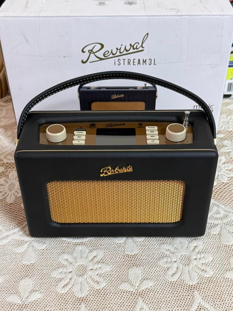 Roberts Bluetooth internetradio Revival iStream 3L Zwart, Ophalen, Zo goed als nieuw