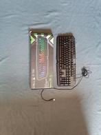 Clavier Battletron RGB, Computers en Software, Toetsenborden, Gaming toetsenbord, Azerty, Ophalen of Verzenden, Zo goed als nieuw