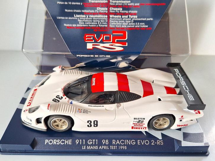 Fly Porsche 911 GT1 Racing EVO 2R RS Racing 07010, Kinderen en Baby's, Speelgoed | Racebanen, Nieuw, Racebaan, Elektrisch, Overige merken
