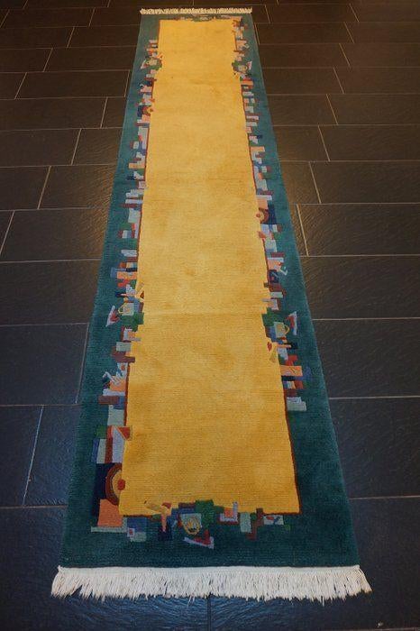 Loper Nepal Art deco, Overige kleuren, Design, 200 cm of meer, Zo goed als nieuw