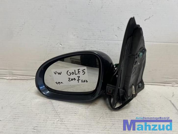 VW GOLF 5 Links groen spiegel 2003-2009, Auto-onderdelen, Spiegels, Volkswagen, Gebruikt