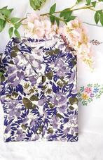 Chemise 💜vintage à fleurs violettes 💜( Fabrication belge), Taille 38/40 (M), Enlèvement ou Envoi, Comme neuf, Manches longues