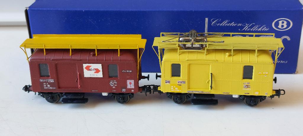 SNCB/NMBS DACKET SET 2 WAGONS U *ABAY*HO*DC D/25/99-4012/14, Autres marques, Analogique, Wagon, Comme neuf