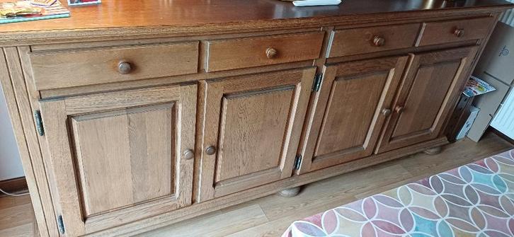 Meubelen ( dressoir & barkast), Huis en Inrichting, Kasten | Dressoirs, Gebruikt, 200 cm of meer, 50 tot 75 cm, Met lade(s), Met deur(en)