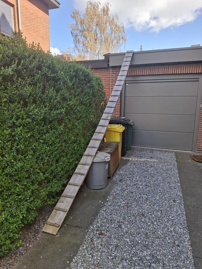 Kattenladder 5m, met haken, Ophalen, Zo goed als nieuw