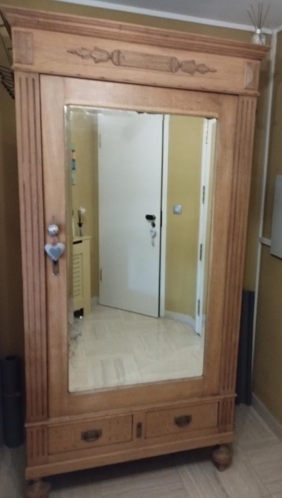 Meuble transformé en penderie., Maison & Meubles, Avec espace de penderie, Enlèvement, Utilisé, Chêne