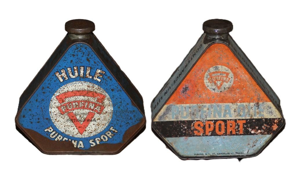 Recherche - PURFINA  bidon d'huile triangulaire bidon huile, Collections, Marques & Objets publicitaires, Enlèvement ou Envoi