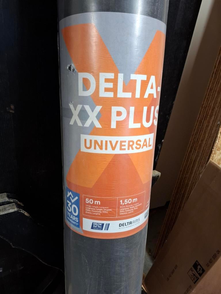 Delta xx plus universele onderdak folie gevelfolie, Ophalen