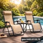 TUINSTOELEN 2 stuks nieuw in de doos, Tuin en Terras, Ophalen, Nieuw, Verstelbaar