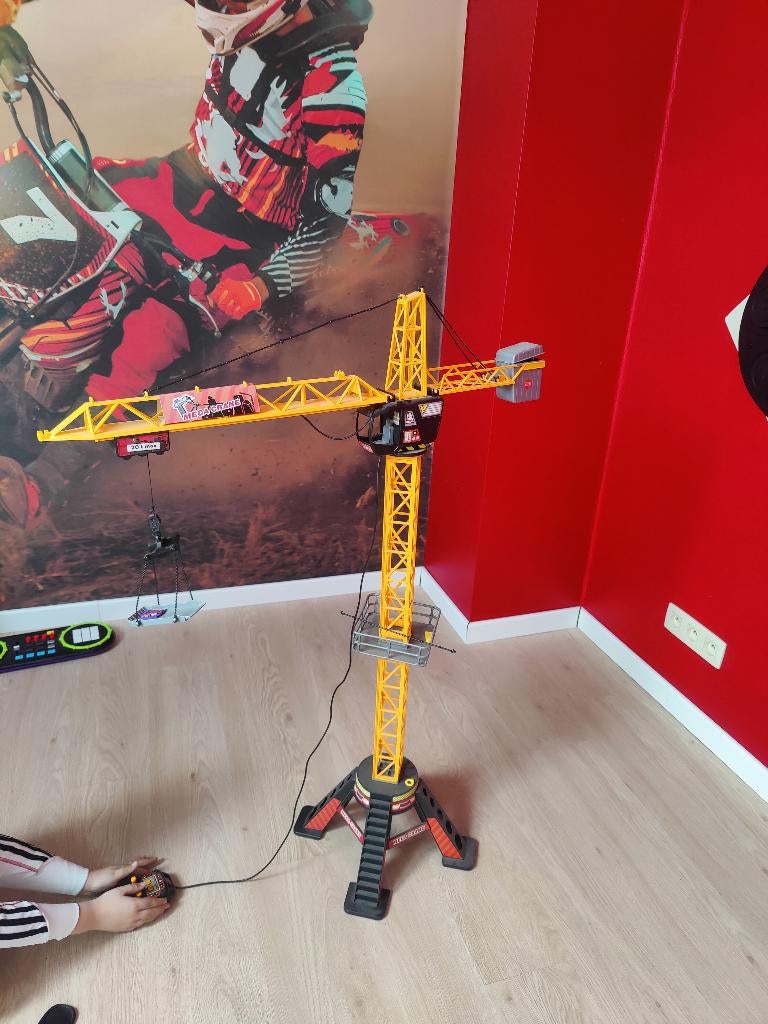 Dickie Toys hijskraan, Ophalen, Zo goed als nieuw