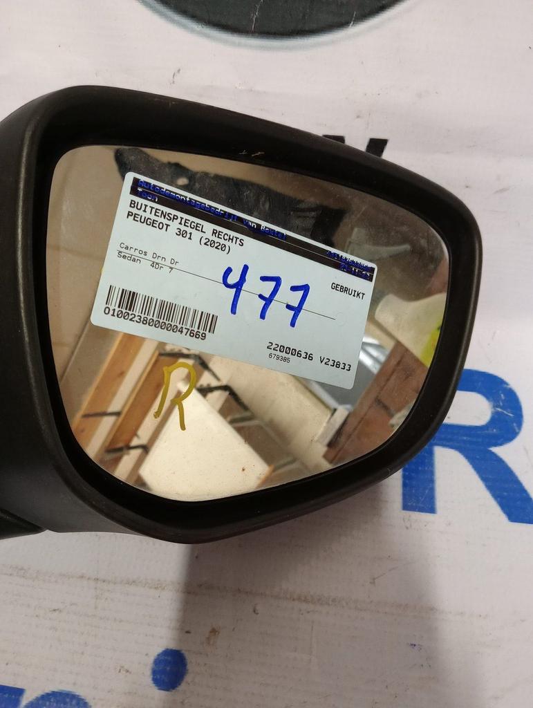 Peugeot 301 Buitenspiegel Rechts 2020, Auto-onderdelen, Spiegels, Peugeot, Gebruikt, Ophalen of Verzenden