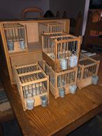 Vintage kanarie transportkooi., Dieren en Toebehoren, Ophalen, Gebruikt, Hout, Vogelkooi