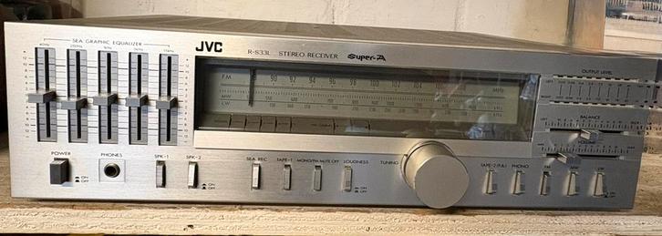 Vintage JVC receiver met equalizer – defect, Audio, Tv en Foto, Tuners, Niet werkend, Ophalen