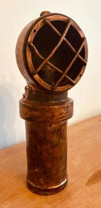 Lampe de mineur à carbure en cuivre massif–V50–début XXe, Antiquités & Art, Enlèvement ou Envoi, Cuivre