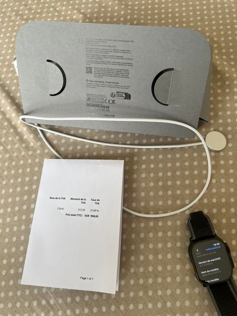 Apple watch ultra 3 49mm, Enlèvement ou Envoi, Comme neuf