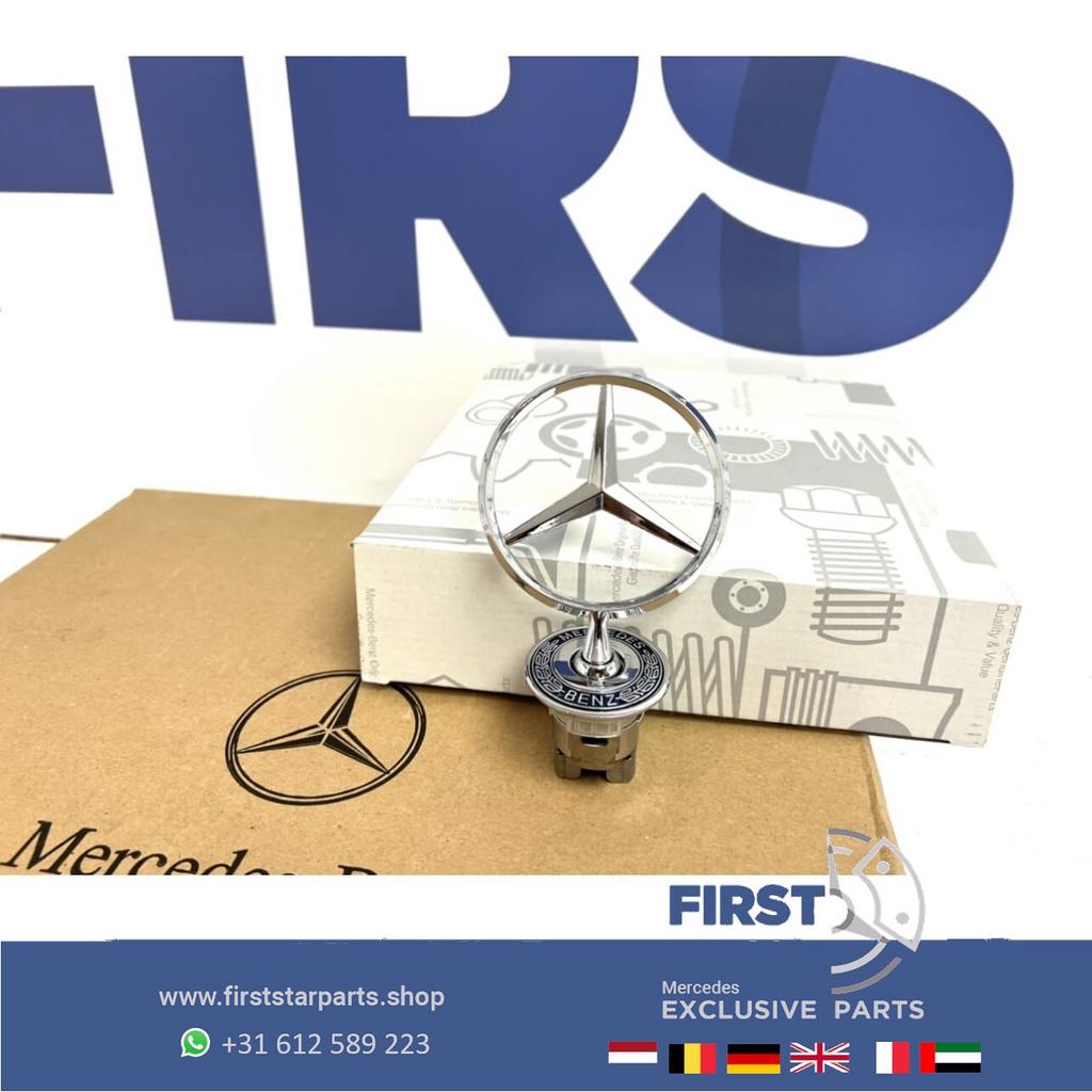 Mercedes STAAND AMG MOTORKAP STER LOGO CHROOM EMBLEEM W204 W, Utilisé, -, -, Enlèvement ou Envoi