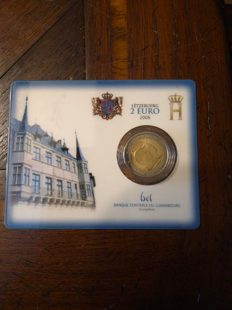 Herdenkingsmunt 2€ in coincard 2008 van Luxemburg, Enlèvement, Luxembourg, 2 euros, Monnaie en vrac