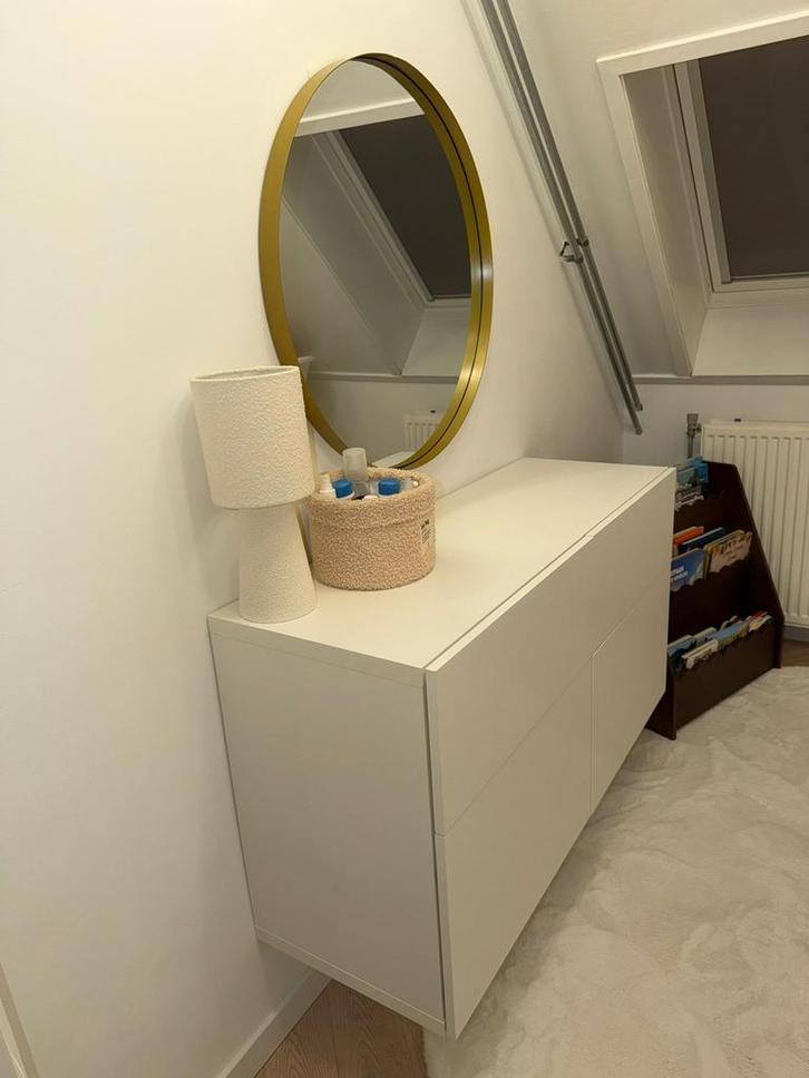 Commode met spiegel - 120x64cm, Huis en Inrichting, Tafels | Kaptafels, Zo goed als nieuw, Ophalen